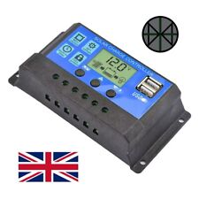 Solar Charge Controller Panel Regulator Battery LCD Auto Dual USB 12V/24V 30/60A
