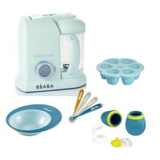 BEABA Babycook Solo Bundle Food Cooker Steams Cooks Blends Defrosts Reheats