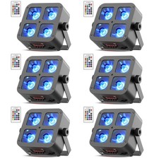 10X 4X25W RGBWA+UV Stage Par