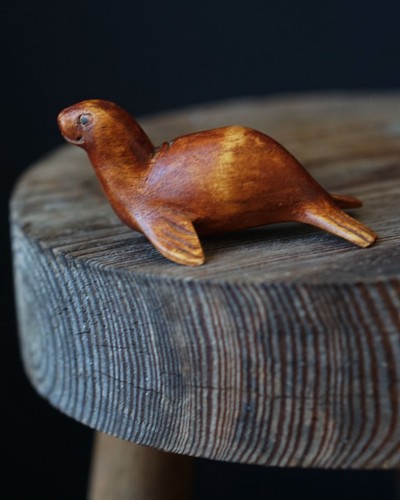 Small vintage wooden - vintage, seal