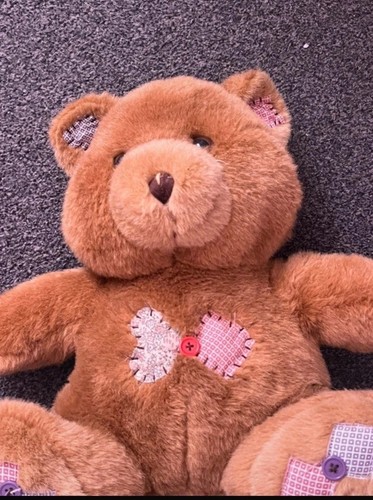 Vintage brown teddy - 15”, anna