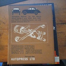 MORRIS MINOR SERIES 2 1000 SALOON TRAVELLER TOURER VAN (1952-70) WORKSHOP MANUAL