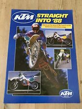 1988 KTM MX 125/250/350/500 MOTORCYCLE SALES BROCHURE-MOTOR BIKE