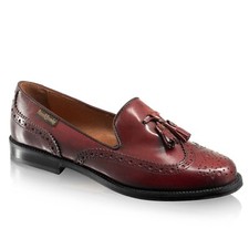 Russell & Bromley Campus Brown Leather Tassel Wingtip Loafers Size EU 38 UK 5