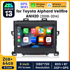 9'' Car Radio For Toyota Alphard Vellfire A20 2008-2014 Android Navi GPS Player