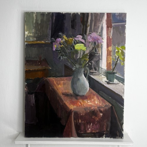 Still life oil canvas by - on,