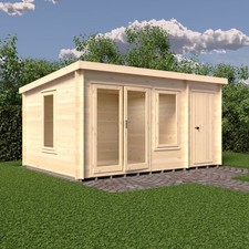 Garden log cabin office - cabin,