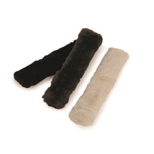 Shires Performance SupaFleece Noseband Sleeve - Black/Brown/Natural
