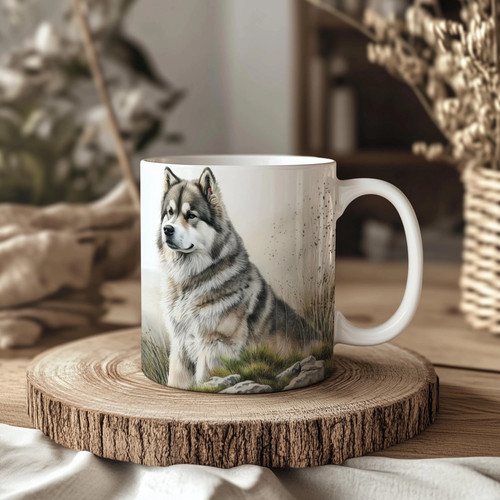 Alaskan malamute 11oz ceramic - alaskan,