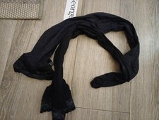 Ladies black 60 denier lace