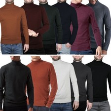 Mens High Neck Jumper Turtle
