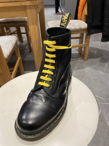 140cm yellow boot laces punk - laces.,