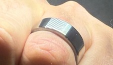 Titanium Men’s Ring – CNC Machined Christmas Gift for Husband / Boyfriend / Dad