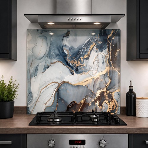 Printed glass kitchen - printed,