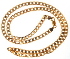 9ct gold curb link necklace
