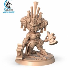 Dwarf / Gnome Queen Warrior - Signum Games - Fantasy Dungeons and Dragons Mini