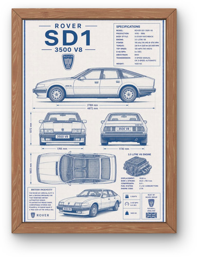 Rover sd1 3500 blueprint - sd1,