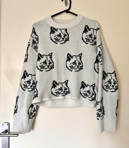 Women white black knit - h&m,