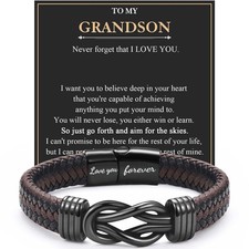 To My Grandson Bracelet Bangle