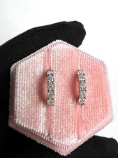 Moissanite Huggie Hoop