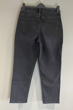 Tu Sainsbury’s Black Grey jeans High Rise Straight ladies Size 10 R