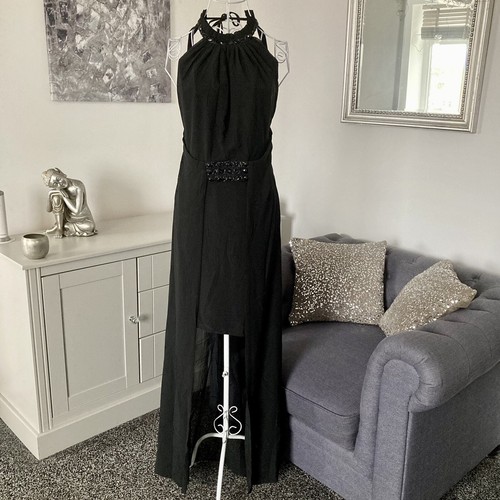 Black encrusted halter - encrusted,