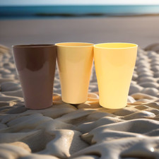 Pack Of 3 BT Plastic Cup Unbreakable Reusable Picnic Party Mug 330ml Tumblers