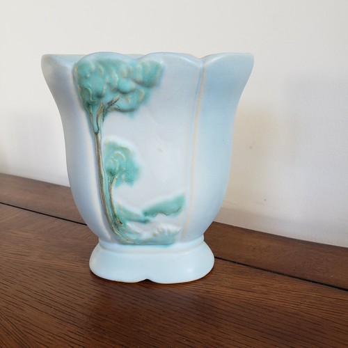 Weller pottery scenic vase - pottery,