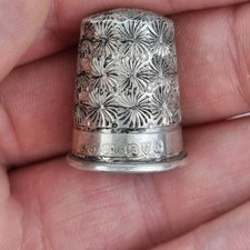 Antique Solid Silver Thimble