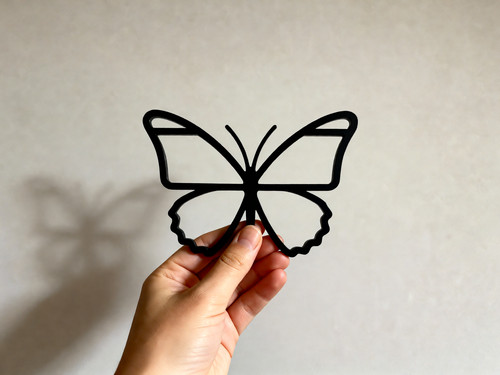 Geometric butterfly wall - geometric,