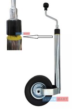 48mm Trailer Caravan Jockey Wheel with Built in Nose Weight Indicator Gauge