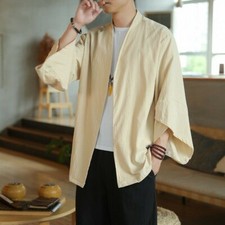 Men Kimono Cardigan Japanese