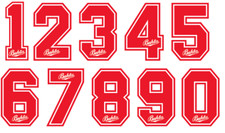 Vinyl 80's Football Shirt Soccer Numbers Heat Print Football Bukta Style Sevilla