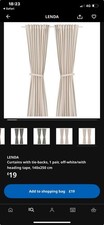 Ikea LENDA Curtains Extra Long