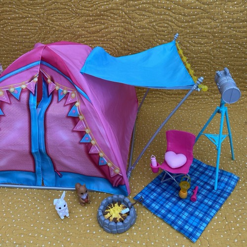 Barbie lets camping - go, tent