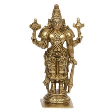 Brass Lord Vishnu Holding Club