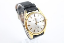 Vintage Citizen Super Crystal Date Gold Tone Steel Watch Automatic Working 