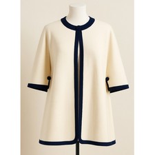 Retro-Inspired Cream Cape