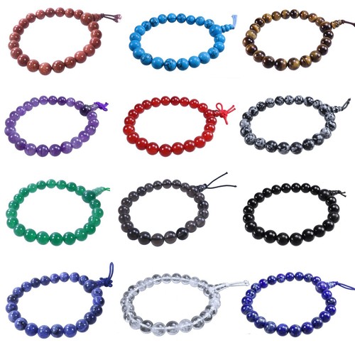 Gemstone power bracelet beads - gemstone,