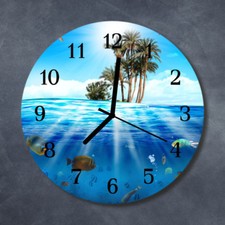 Tulup Glass Wall Clock Kitchen