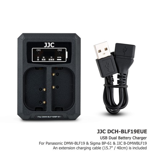 Usb dual battery charger fits - usb,