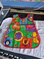 ANIMAL TABARD Childrens Kids Cooking Painting Play Craft PVC Apron Wipe Clean 