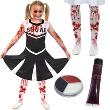 GIRLS ZOMBIE CHEERLEADER BLACK