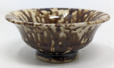 Rare Antique Bennington Pottery Yellowware Rockingham Mini Wash Bowl Basin OC23