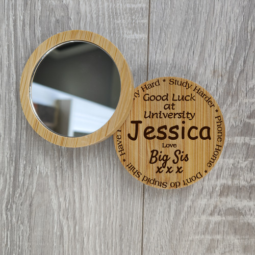 Personalised pocket mirror for - mirror,