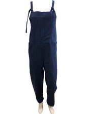 Branded Blue Jumpsuit Women's 100% Cotton Tie Straps Medium