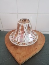 Yankee Candle Gold Wave Mosaic Large Shade & Tray