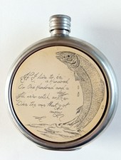 Embossed Sheffield Pewter Hip