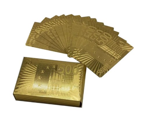 Gold plated playing cards - plated,
