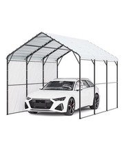 VEVOR 10' x 15' Metal Carport Heavy Duty Outdoor Car Shelter Garage for Boats